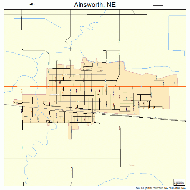 Ainsworth, NE street map