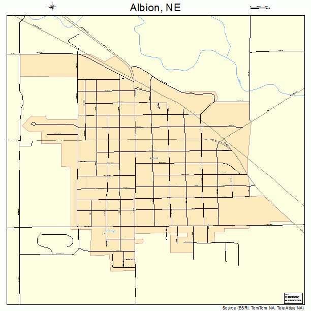 Albion, NE street map