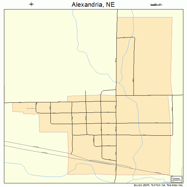 Alexandria, NE street map