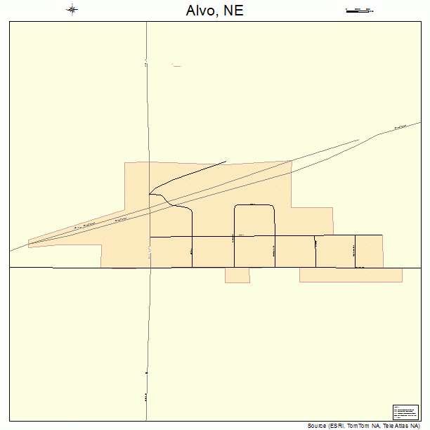 Alvo, NE street map