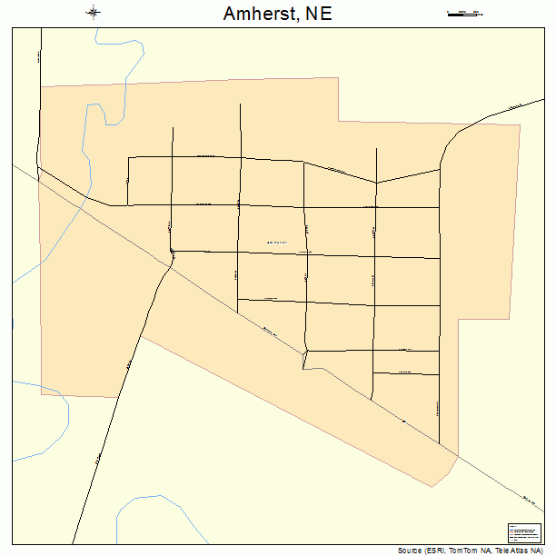 Amherst, NE street map
