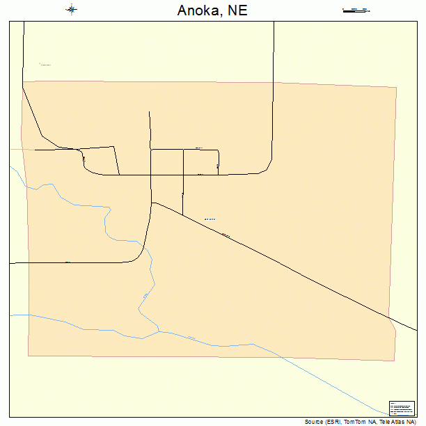 Anoka, NE street map