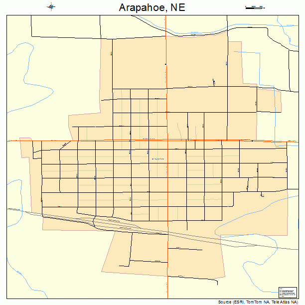 Arapahoe, NE street map