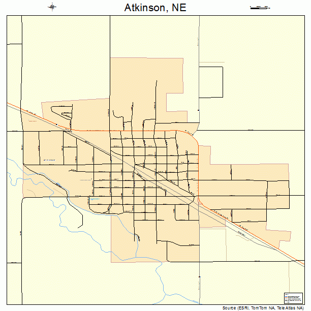 Atkinson, NE street map