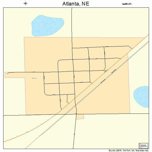Atlanta, NE street map