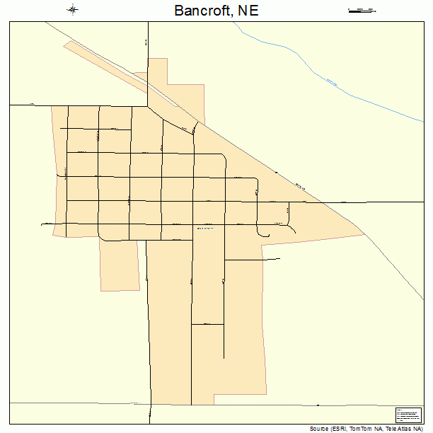Bancroft, NE street map