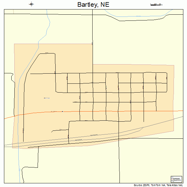 Bartley, NE street map