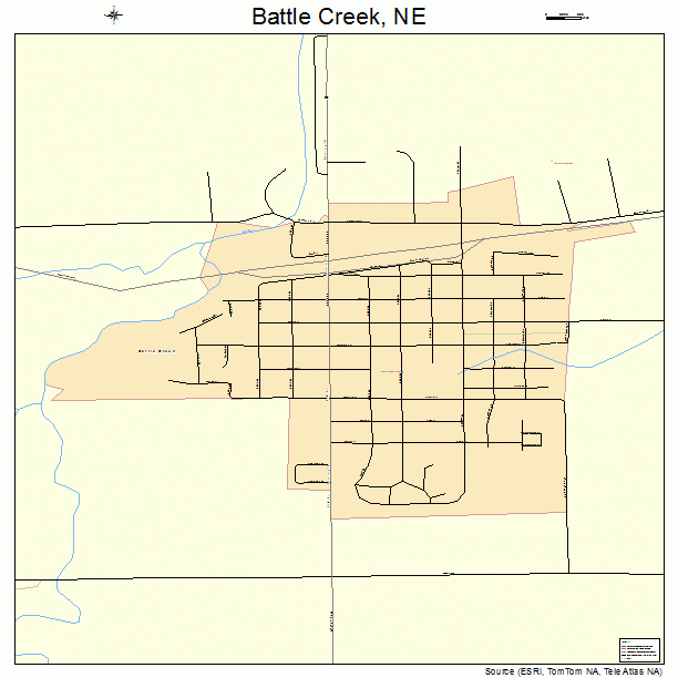 Battle Creek, NE street map