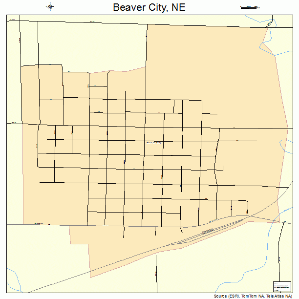 Beaver City, NE street map