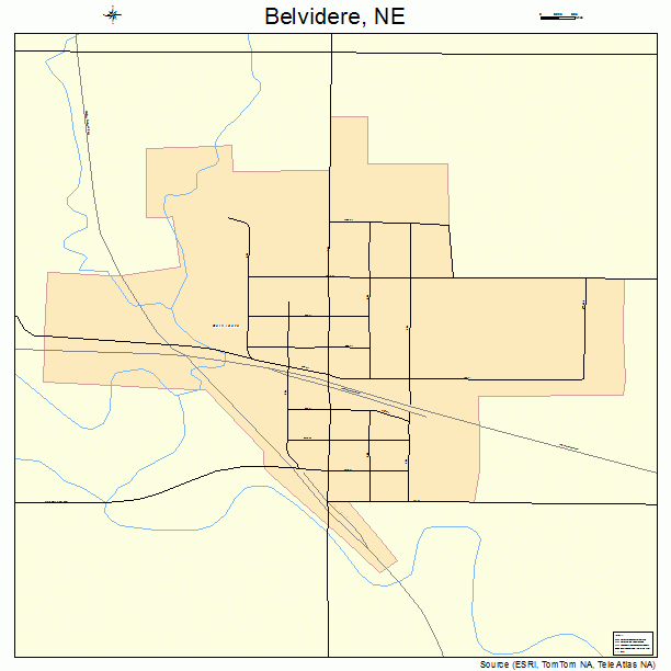 Belvidere, NE street map