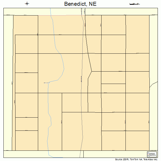 Benedict, NE street map