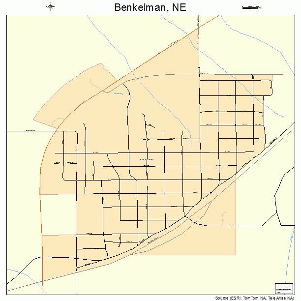 Benkelman, NE street map
