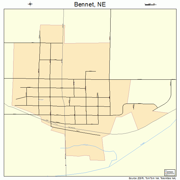Bennet, NE street map