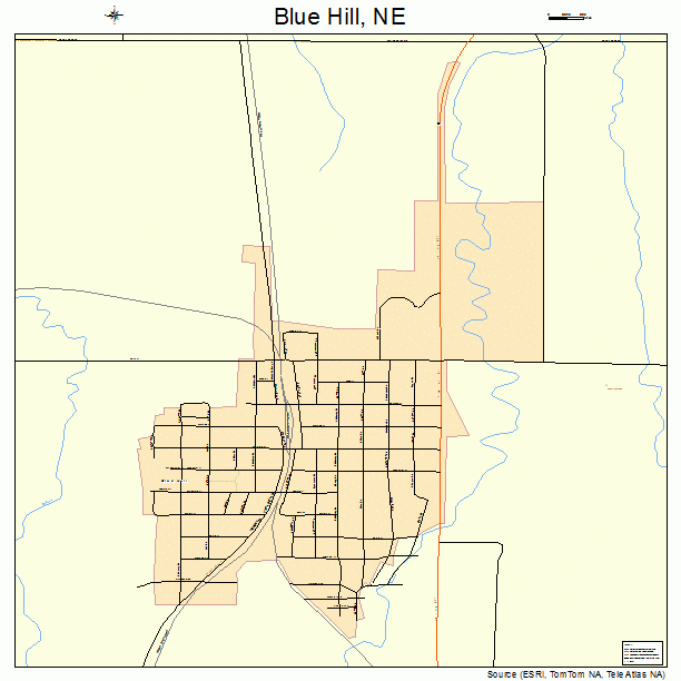 Blue Hill, NE street map