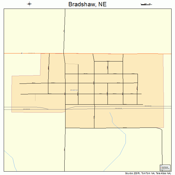 Bradshaw, NE street map