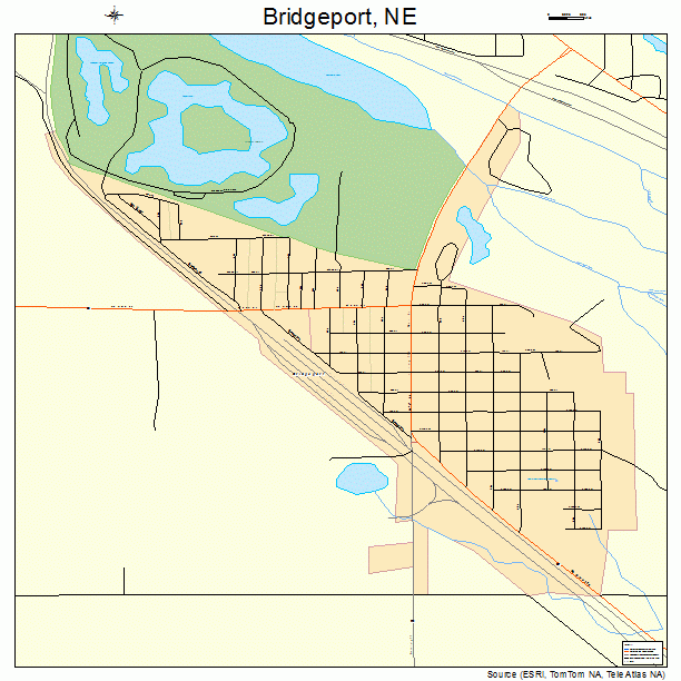 Bridgeport, NE street map