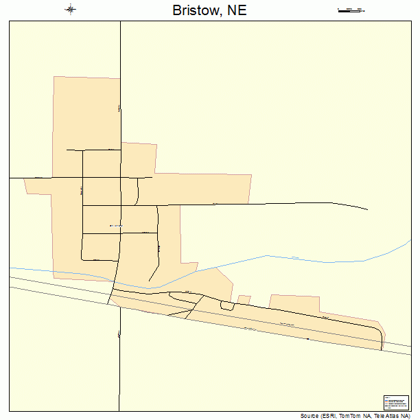 Bristow, NE street map