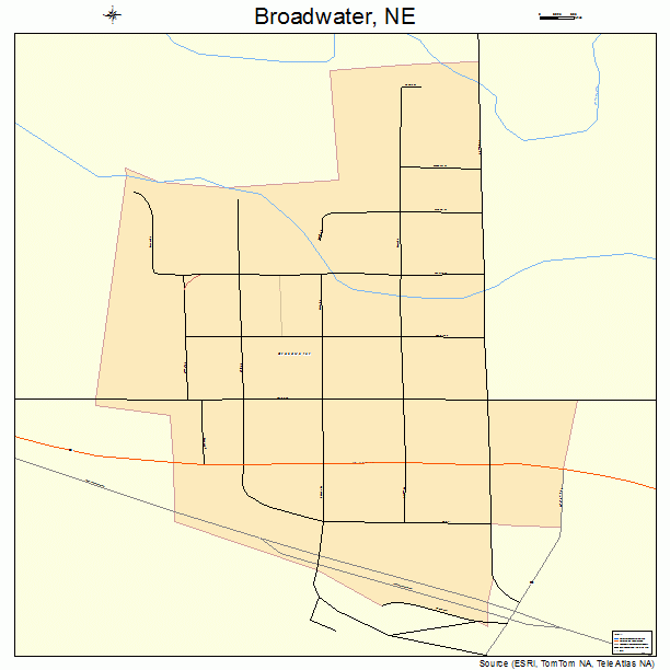 Broadwater, NE street map