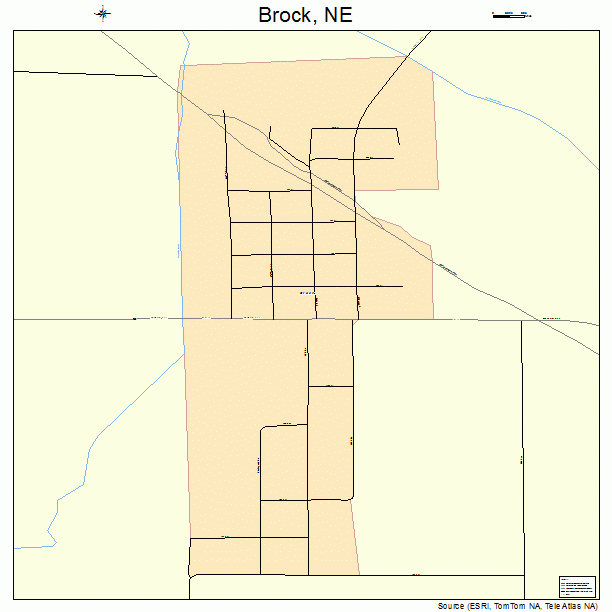 Brock, NE street map