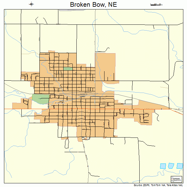 Broken Bow, NE street map