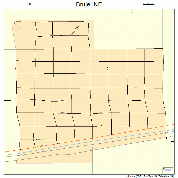 Brule, NE street map