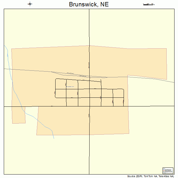 Brunswick, NE street map