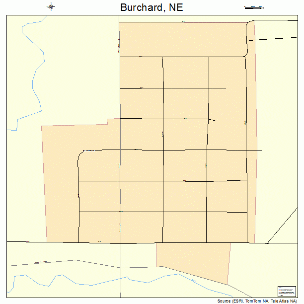 Burchard, NE street map
