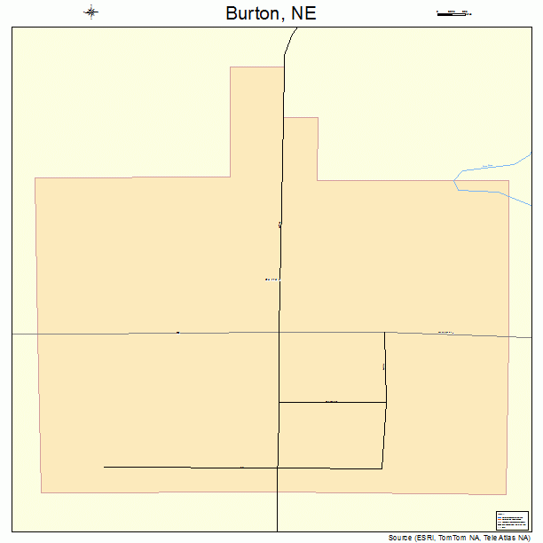 Burton, NE street map
