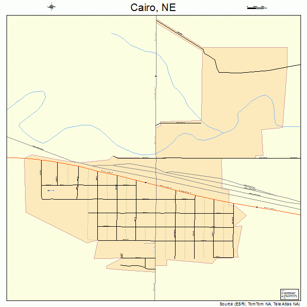 Cairo, NE street map