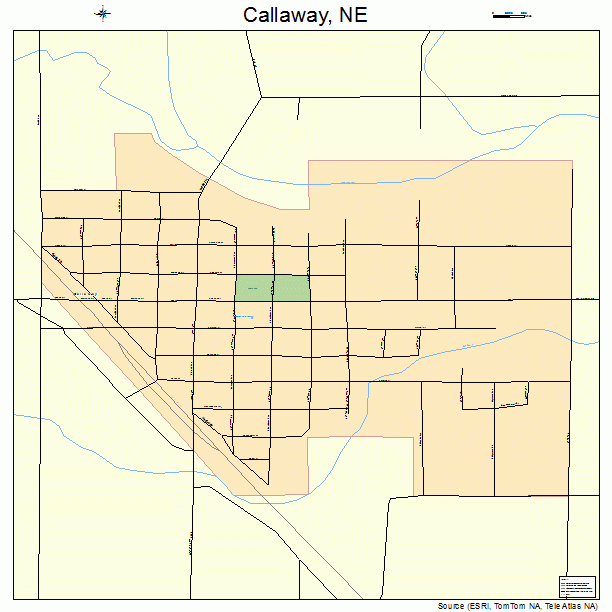 Callaway, NE street map