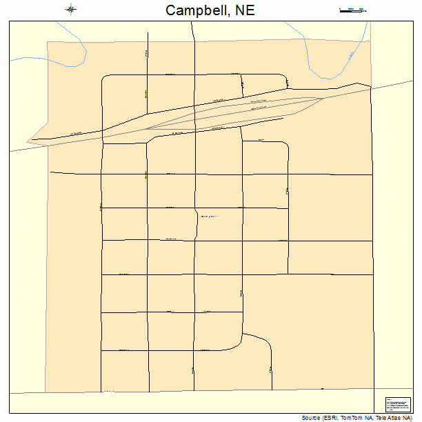 Campbell, NE street map