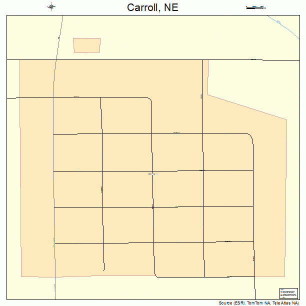 Carroll, NE street map