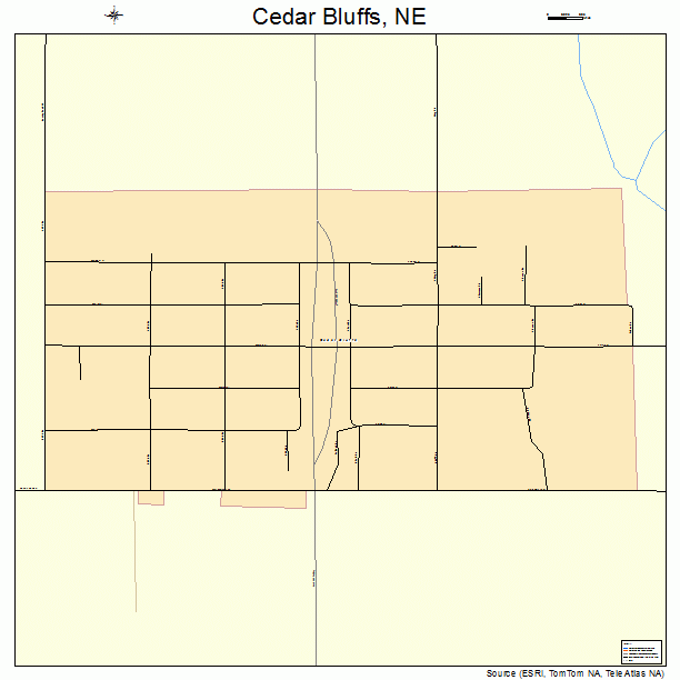 Cedar Bluffs, NE street map