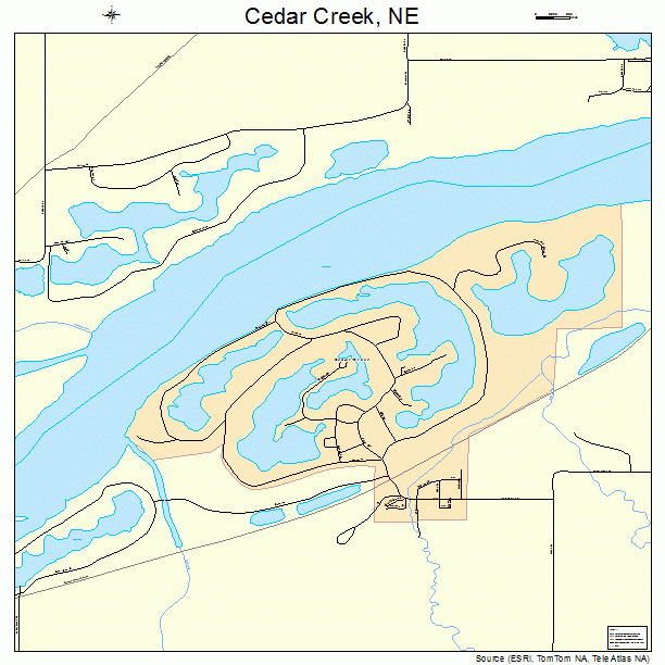 Cedar Creek, NE street map