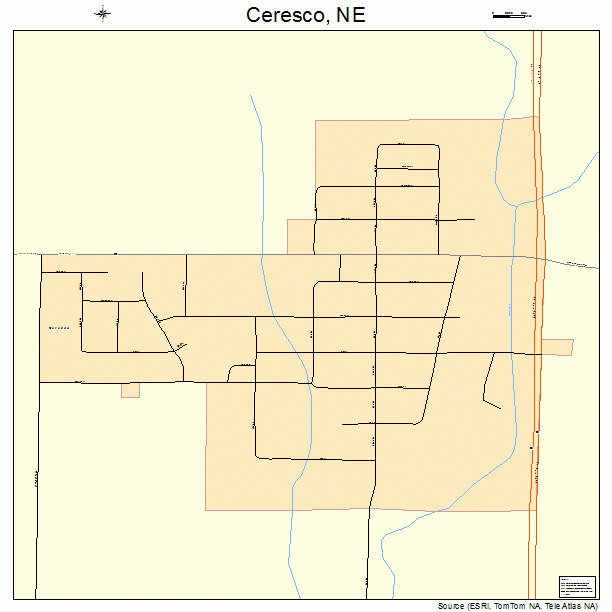 Ceresco, NE street map