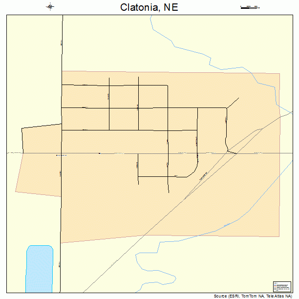 Clatonia, NE street map