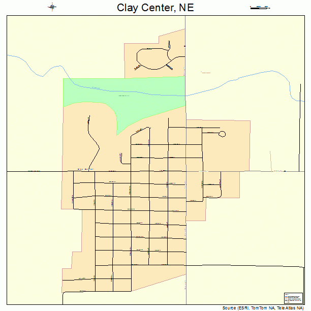 Clay Center, NE street map