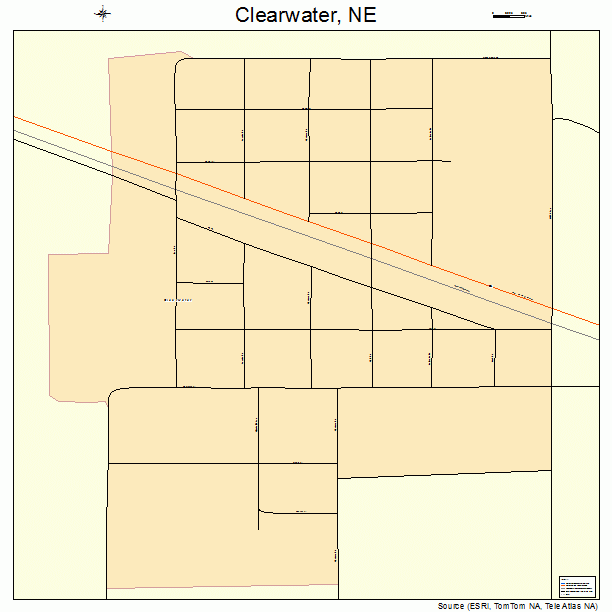 Clearwater, NE street map