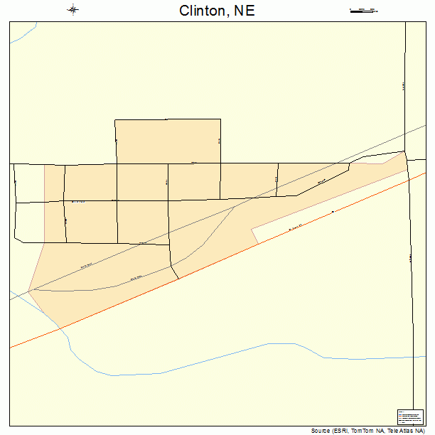 Clinton, NE street map
