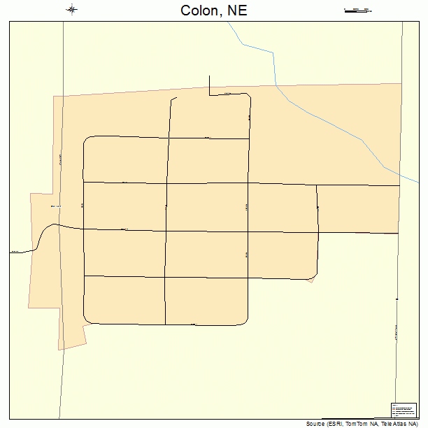 Colon, NE street map