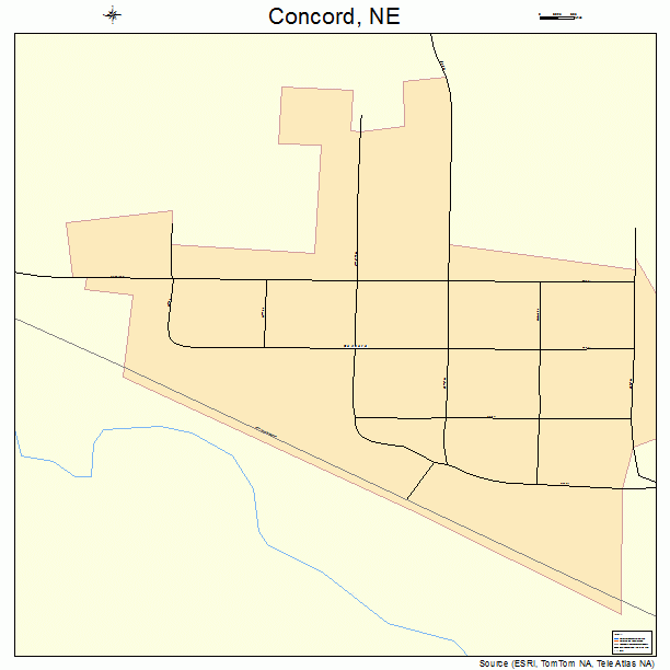 Concord, NE street map