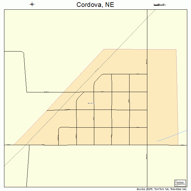 Cordova, NE street map