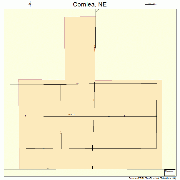 Cornlea, NE street map