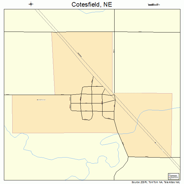 Cotesfield, NE street map