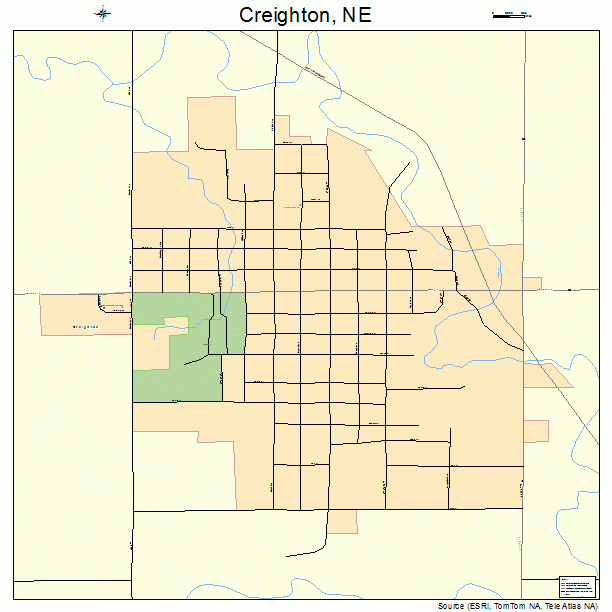 Creighton, NE street map