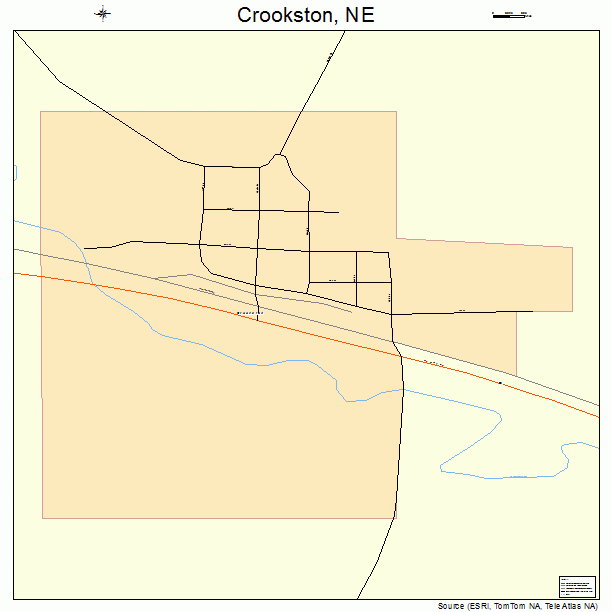 Crookston, NE street map