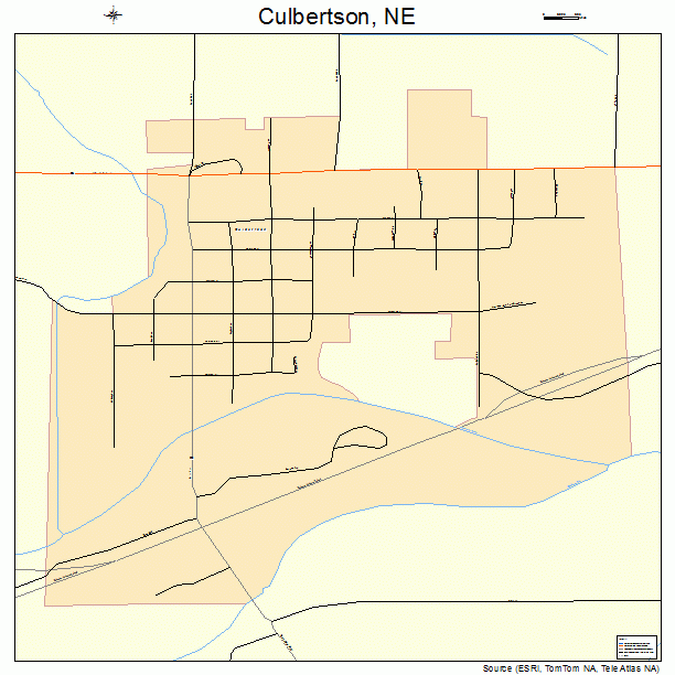 Culbertson, NE street map