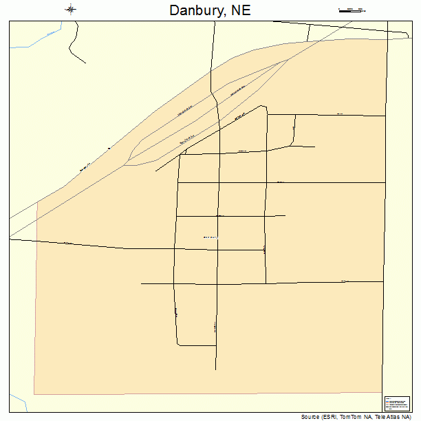 Danbury, NE street map