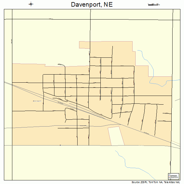 Davenport, NE street map