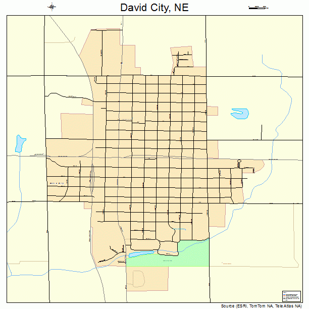 David City, NE street map